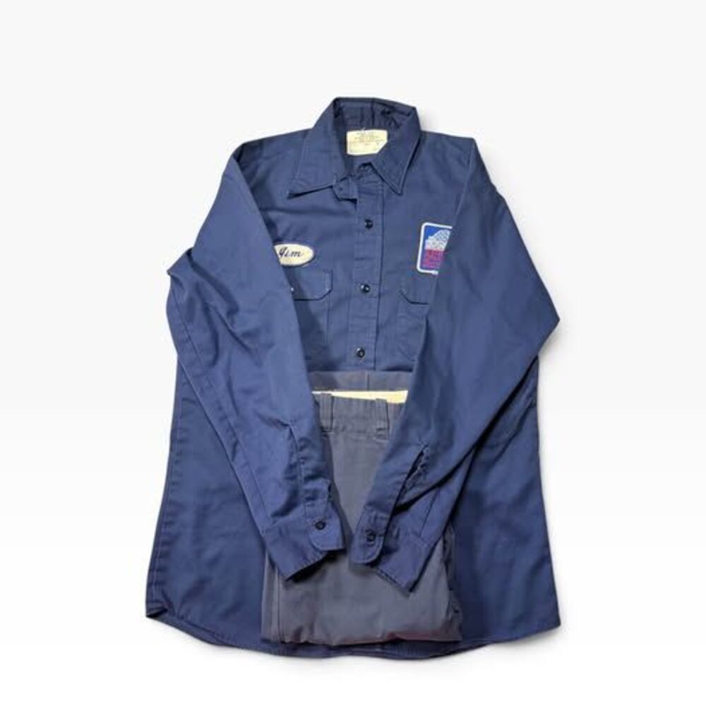 Vintage Sears Perma Prest American Coaster Enthusiasts Work Uniform Set